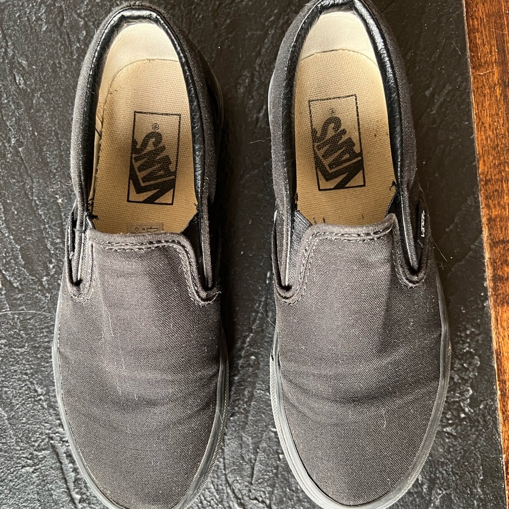 Black slip on vans